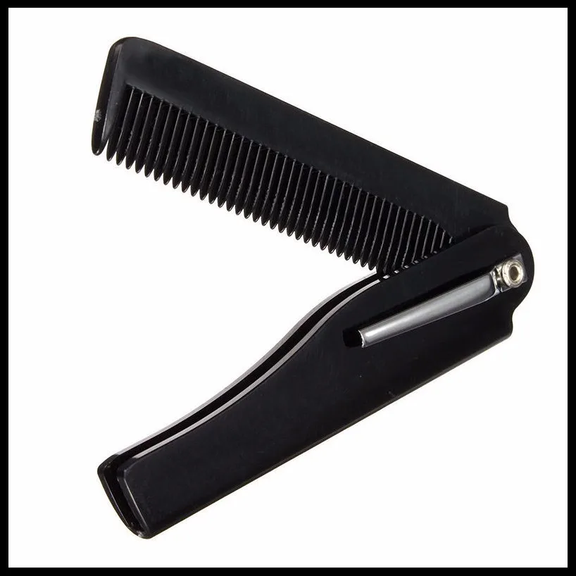 

1 PCS Mens Womens Wooden Comb Beauty Handmade Folding Pocket Clip Hair Moustache Beard Comb Combs 17cm