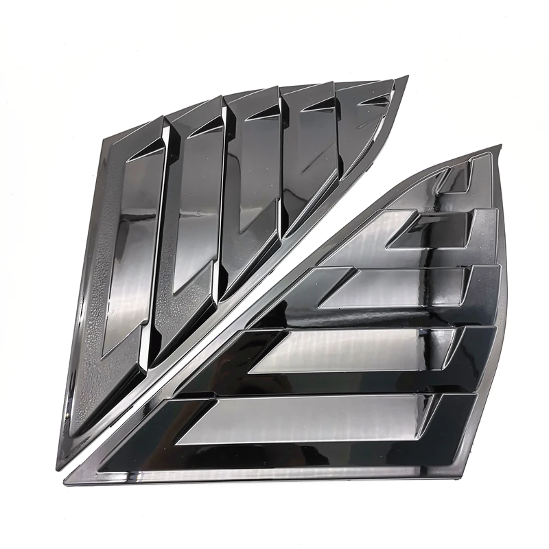 

Car Window Quarter Louver Cover Black Glossy Side Vent for Honda Accord 2018-2020