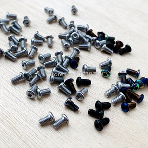 20 шт. T6 винт с головкой сливы складной хвостовик сливовый Винт Задняя Папка Складной нож винт Зажим для ножа Слива инструменты для ногтей Сделай Сам винт заклепка