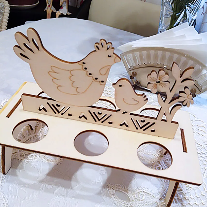 Пасхальный лоток для яиц декоративная деревянная полка пасхальвечерние в виде