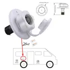 Клапан для заливки воды RV, фланец 2 34 дюйма, обратный клапан для трейлера RV, порт для заливки 19 мм, односторонний водяной клапан