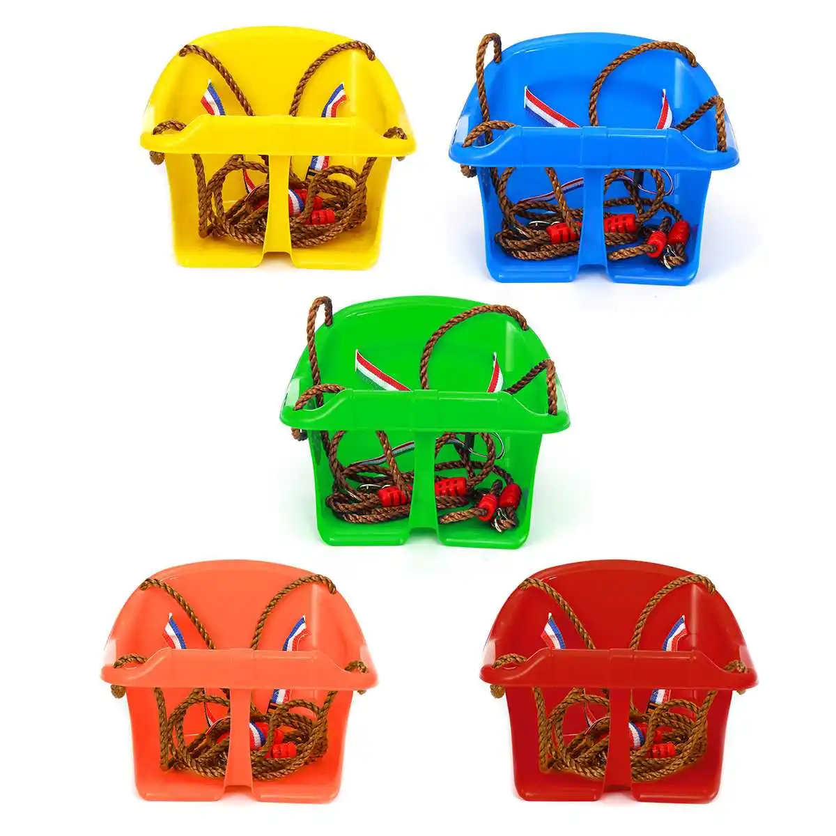 

120kg Loading 5 Colors Indoor Outdoor Children Kid Infant Swing Toy Low-back Hanging Chair Home Garden Backyard Activity Gear