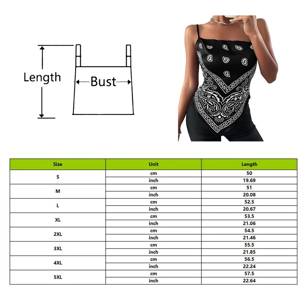 

Women's Sexy Vest Shirt Summer Tank Tops Bowknot Backless Blouse Paisley Print Satin Handkerchief Top Casual Sleeveless Tanks