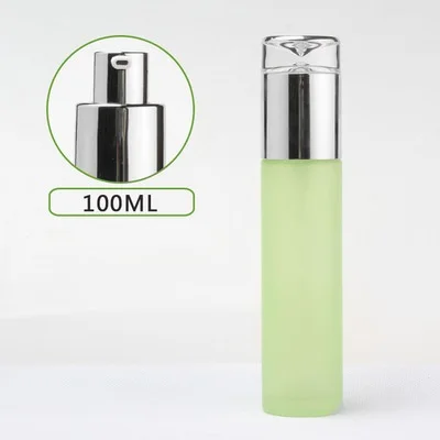 100 мл жемчужно белый/синий/зеленый/матовый стеклянный флакон для