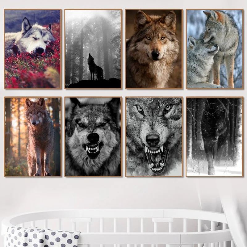 Волк DIY Полный алмаз живопись мультфильм Алмазная вышивка животное мозаика