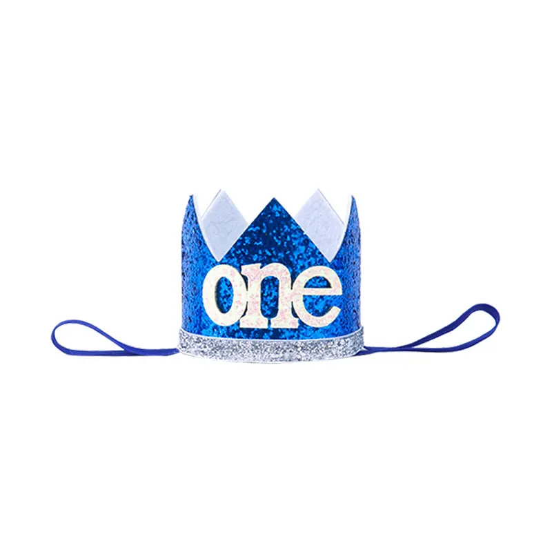 

1pc 1 2 Birthday Caps Flower Crown 1st Birthday Hat Newborn Baby Headband 1 Year Birthday Party Decoration Baby Shower Supplies