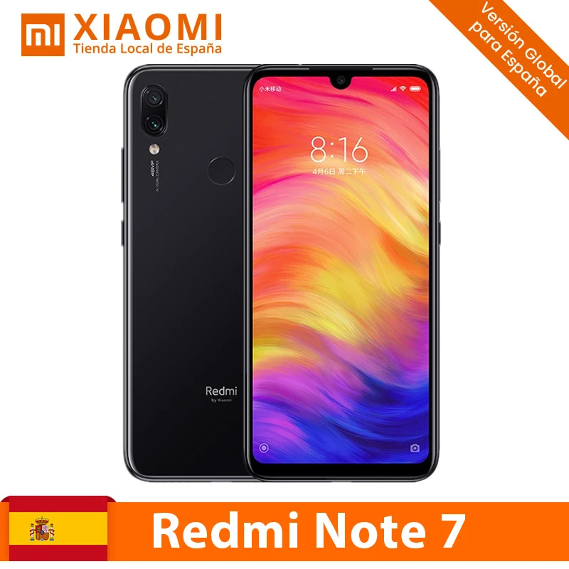 Xiaomi Note Redmi 7 4 Гб 64 жесткий ГБ 48MP Dual Camara 13MP 6 3 &quotэкран капля батареи 4000 мАч|Смартфоны|
