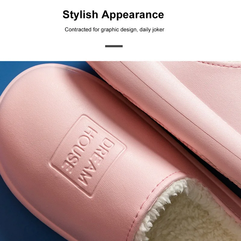 

New Fashion 2020 Woman House Slippers EVA Warm Fur Slippers Plush Home Slipper Indoor Floor Shoes for Female Winter Slippers