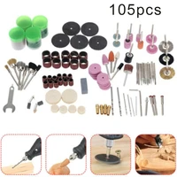 105pcsset electric drill grinder rotary tool grinding engraving polishing kit mini power tools pen grinder dremel accessories