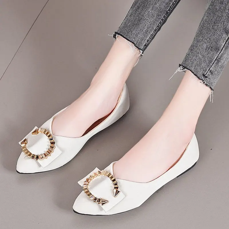 

Туфли женские на плоской подошве, стильная Классическая обувь, модные и удобные повседневные, большие размеры 43