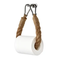 1pcs wall mounted hemp rope toilet paper holder rope wall holder for toilet paper towel holder bathroom accessory