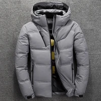 dropshipping white duck down parkas mens winter jackets coat thick warm snow parka windbreaker outerwear hooded parkas overcoat