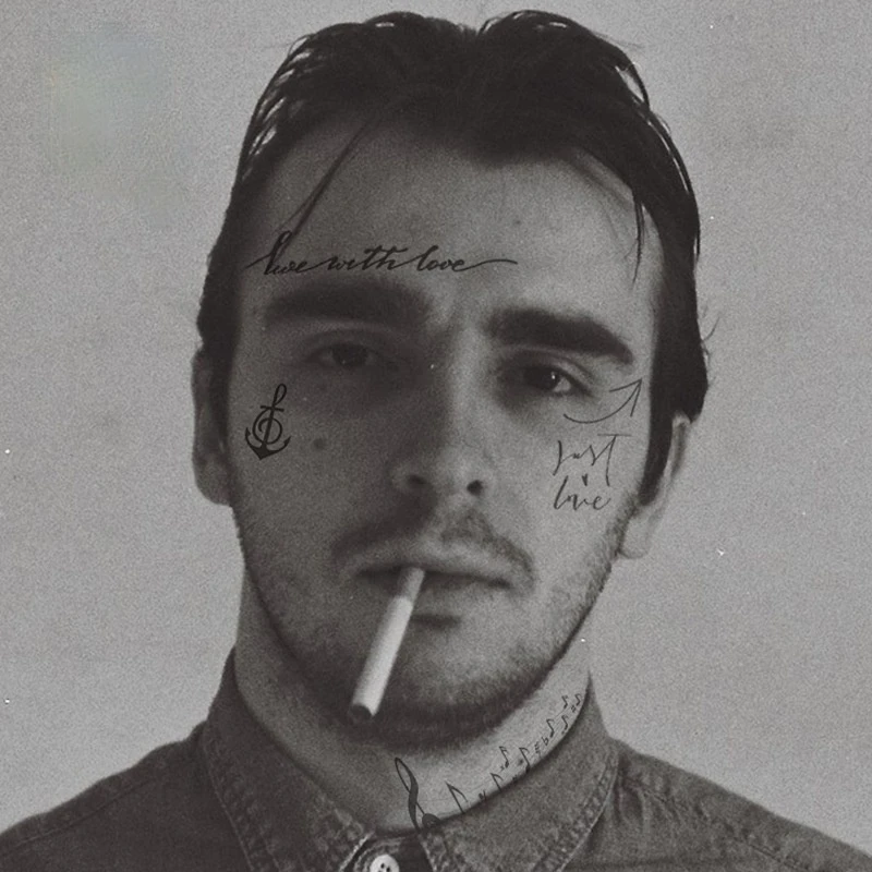 

Fashion Face Tattoo Sticker Personality Black Vintage Tattoo Waterproof Party Sticker temporary tattoo halloween stickers