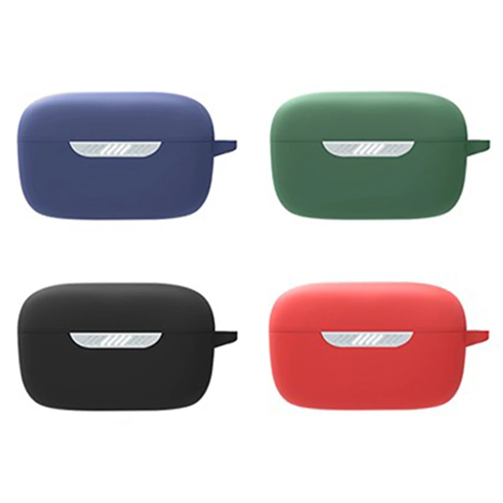 

Shockproof Soft Silicone Case Cover Compatible with-J-BL LIVE FREE NC Earbud Charging Case Anti-fall Earbuds Accessory