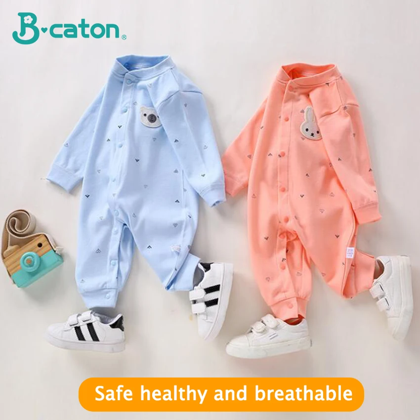 Детская одежда детская цельная 100% хлопок 2019 безопасная и мягкая дышащая удобная