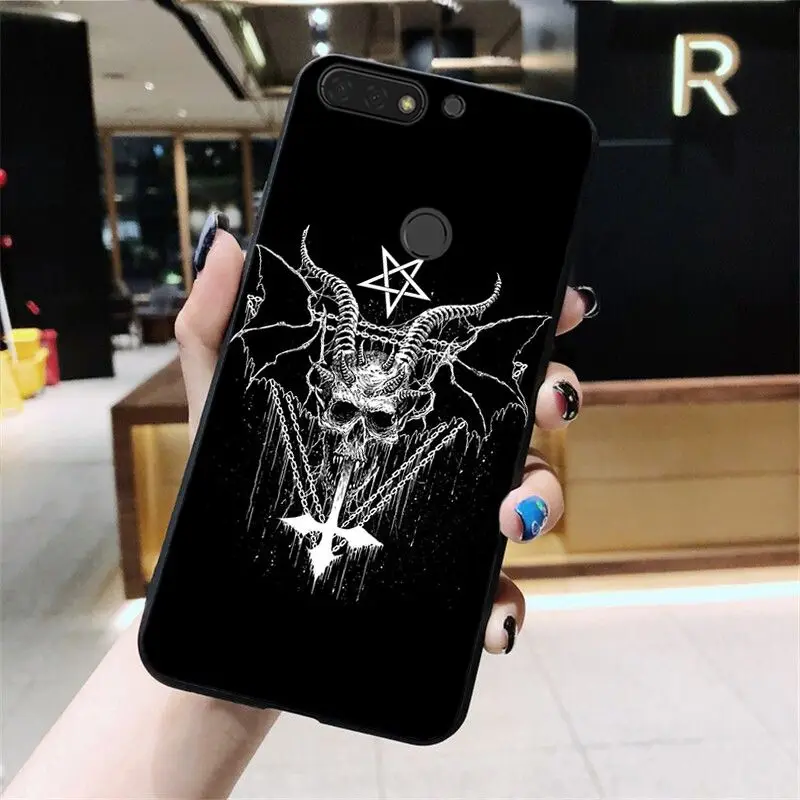 Babaite пентаграмма демонический сатанический чехол для телефона Huawei Honor 8X 9 10 20 Lite 7A