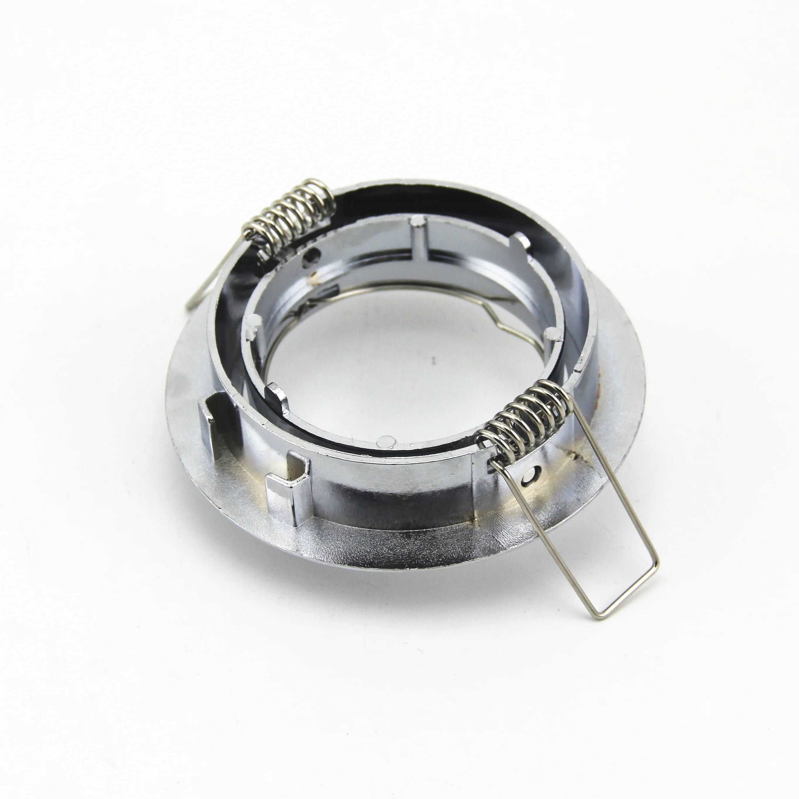 

GU10/MR16 gu5.3 led spot light fixtures Polished Chrome circle fixtures LED Ceiling Recessed light fixture trim rings