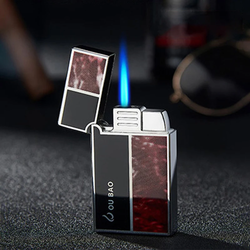 Ветрозащитная газовая струйная зажигалка Бутановая турбинная фонарь жигалка