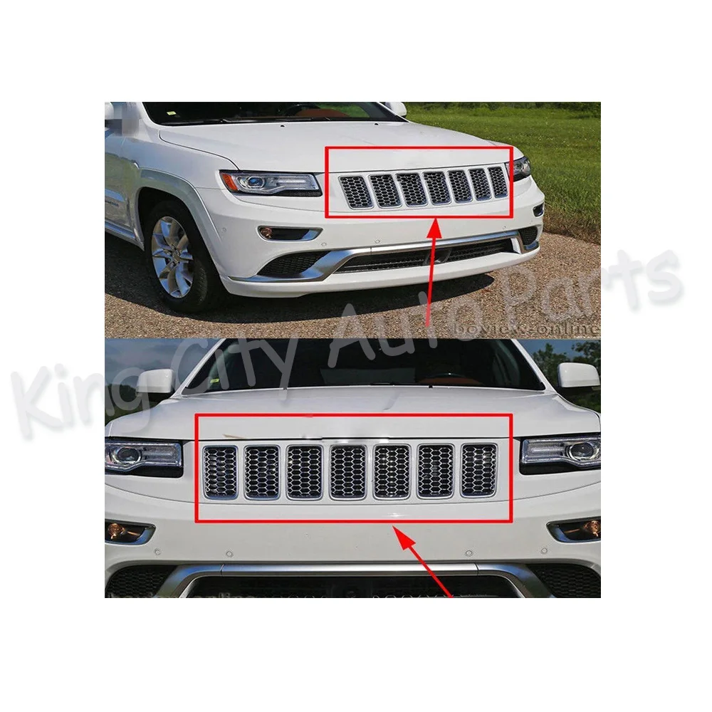 Передняя сетчатая решетка CAPQX для Jeep Grand Cherokee 2014 2016 передняя вставка медовая
