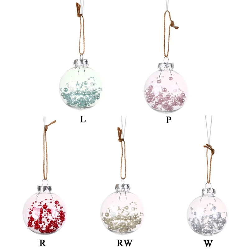

Christmas Ball Decoration Xmas Balls With Pearl Rattan for Flower Window Hanging Christmas Tree Decoration 2 2 2 2 1