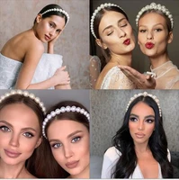 european american pearls headband princess temperament hair pressing headwear super fairy internet celebrity bridal hair