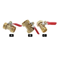 brass shut off ball valve 18 14 38 12 female male thread water oil air pneumatic connector control plumbing fittings