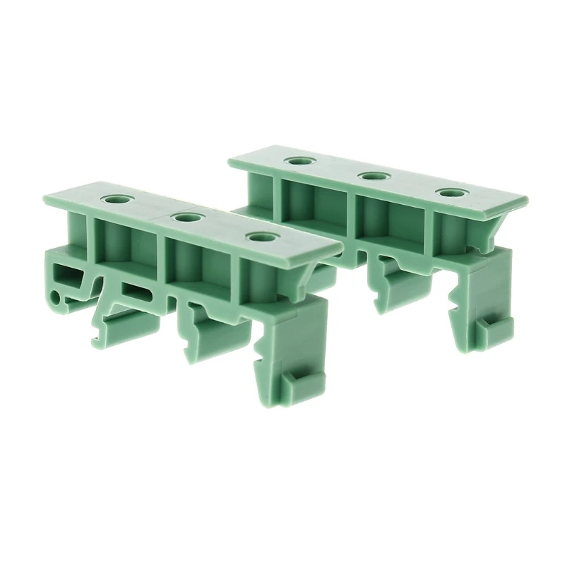 

PCB 35mm DIN Rail Mounting Adapter Circuit Board Bracket Holder Carrier Clips 32CC