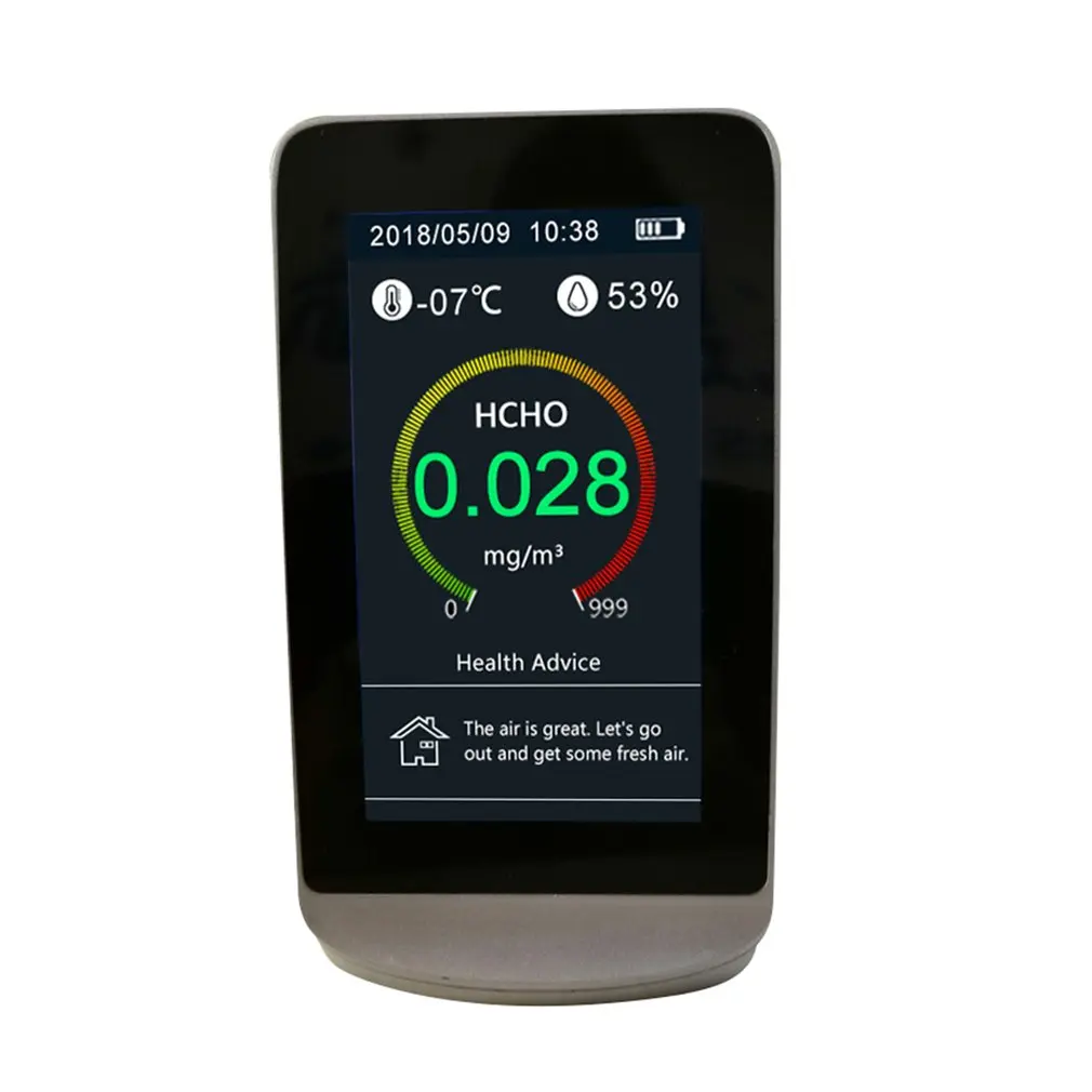 Цифровой детектор фольмадегита детектор HCHO/TVOC/PM2.5/PM10/Temp/Humi тестер AQI анализатор качества воздуха