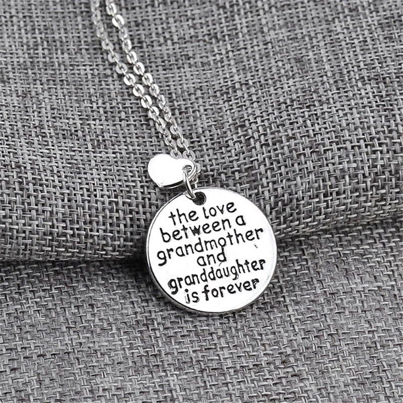 Круглое ожерелье с кулоном любовь между бабушкой и мамой сыном-это вечное сердце
