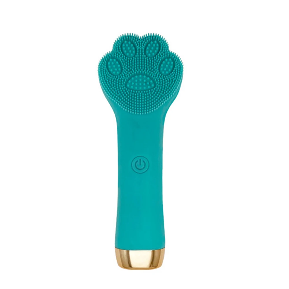 

Face Scrub Washing Brush Makeup Tool Cat Paw Ultrasonic Waterproof Silicone Blackhead Deep Cleaning Face Brushes