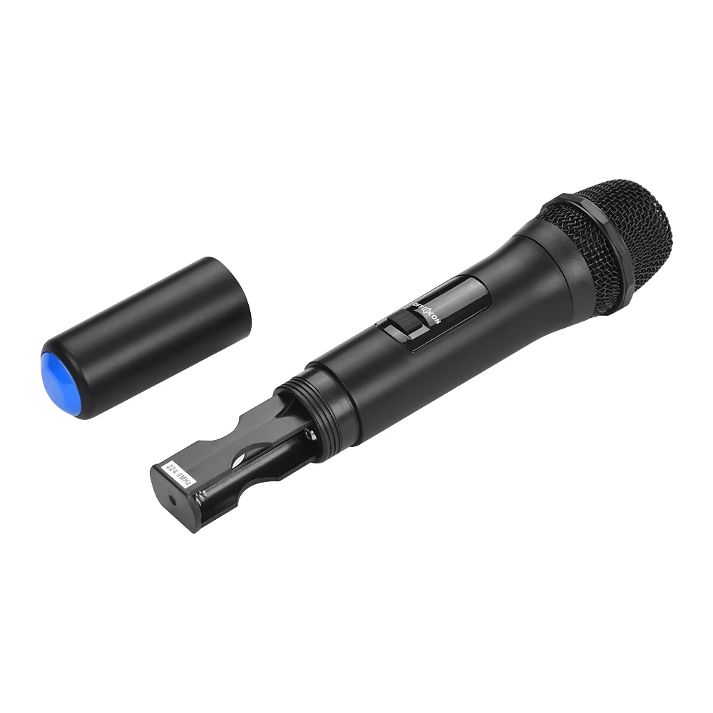 Muslady V1 беспроводной VHF микрофон системы 2 ручные микрофоны и 1 приемник с ЖК