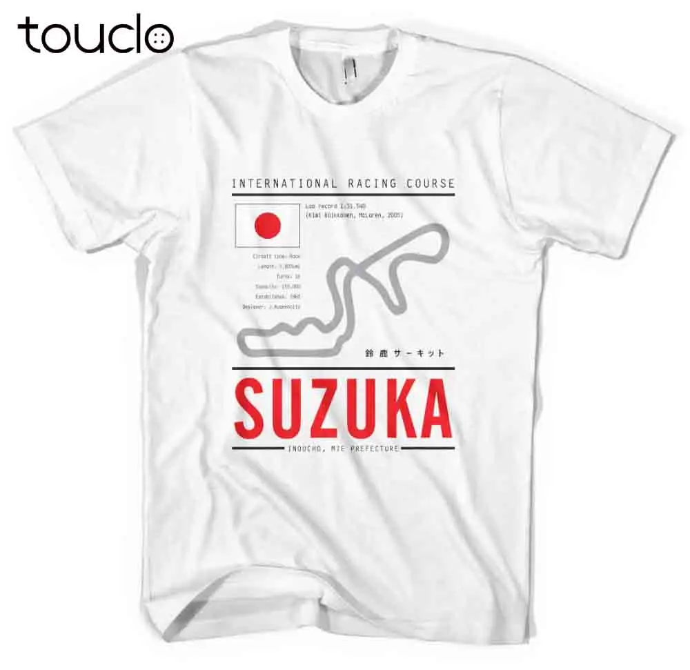 Футболка Suzuka Circuit Tee Race Track Japan export Jdm Impreza Evo Skyline Новое поступление футболок