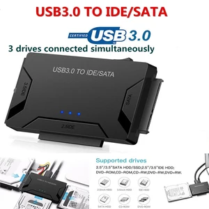 usb3 0 to sataide hdd hard disk drive converter 2 53 5inch external hard disk case box 5 gbps high speed useuuk plug free global shipping