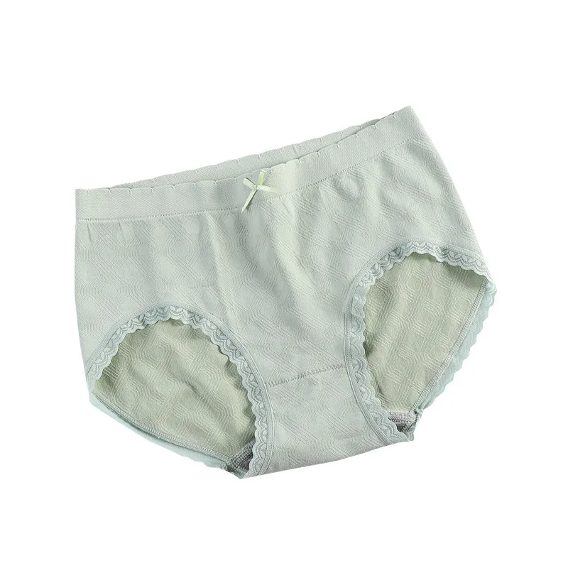 

Cotton Women's Underwear Panties High Waist Briefs Solid Color Breathable Underpants Seamless Soft Lingerie Girls Fashion Briefs
