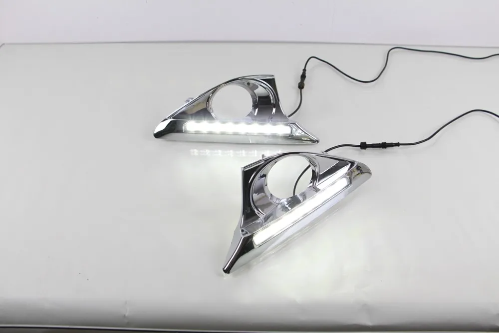 

led drl daytime running light for toyota camry 2011-14, 2pcs, 8 led chips, top quality, with dimmer function
