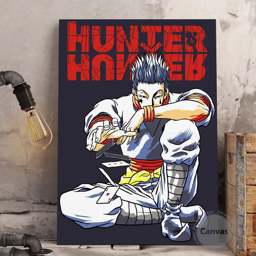 

Холст с рисунком манги из аниме HUNTER x HUNTER, декоративный постер для украшения стен, домашний декор, картина для гостиной, спальни