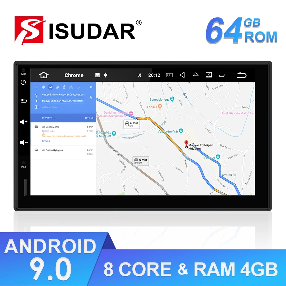 Isudar 2 Din Авто Радио Android 9 для Nissan/Xtrail/Tiida/hyundai/KIA универсальная оперативная память 4 ГБ Автомобильный мультимедийный видео плеер gps DVR FM
