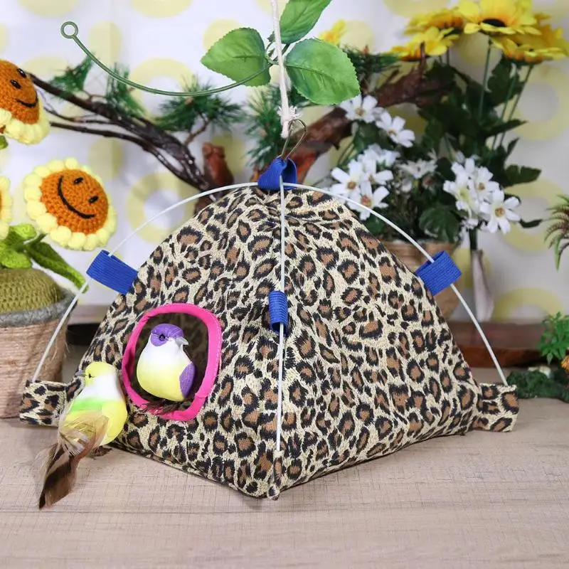 Красочное брезентовое гнездо для попугая птичий домик висячая палатка