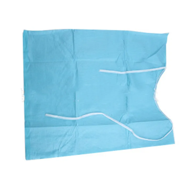 Одноразовый стоматологический шарф шейный платок голубой Стоматологический