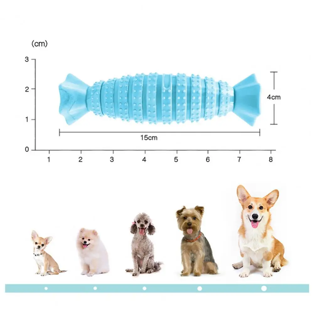 

Dog Teether Candy Shape Gnawing Tool Rubber Pet Supply for Park