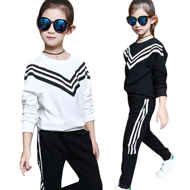 Спортивные костюмы для девочек осенне осенняя одежда темно синий свитер с