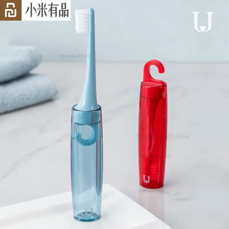 

Xiaomi Jordan&Judy Soft fur Folding Toothbrush Suspension Travel Toothbrush Portable Breathable Mini Toothbrush Storage Box
