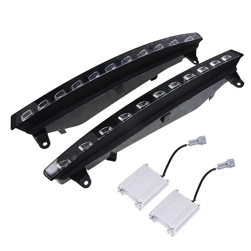 

POSSBAY Yellow Turn Signal Light for Audi Q7 2005-2010 Pre-facelift Car DRL Daytime Running Lights Waterproof 12V Fog Lights
