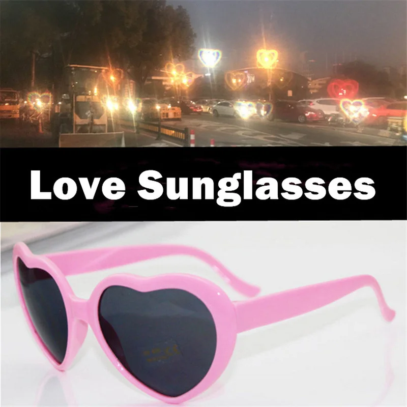 

Hot New Internet Celebrity Love Sun Glasses Romantic Cosplay Heart Special Effects Sunglasses Eyewear Fancy Gift