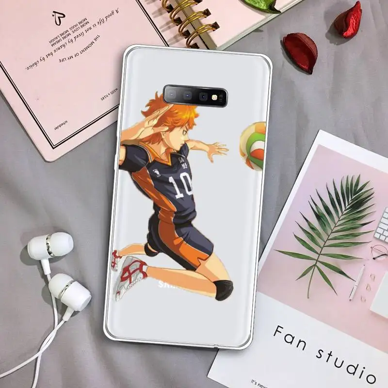 

Haikyuu Hinata attacks Anime Phone Case Transparent For Samsung Galaxy A71 A21s S8 S9 S10 plus note 20 ultra