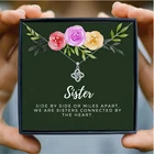 Женское ожерелье с подвеской в виде цветка, с кристаллами