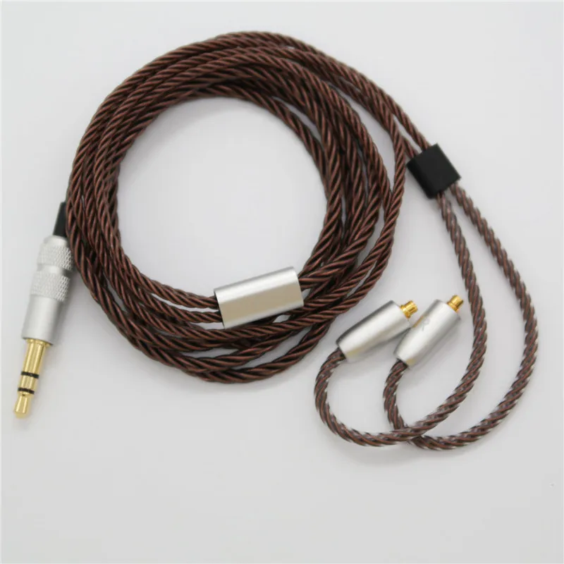 

High-end twisted transparent copper MMCX headphone cable For Shure SE535SE525 XBA A1 3 AM UM mmcx volume