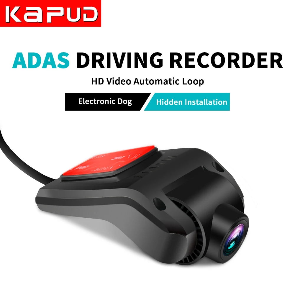 Автомобильный видеорегистратор Kapud детектор USB 170 градусов 1080P ночное виденье