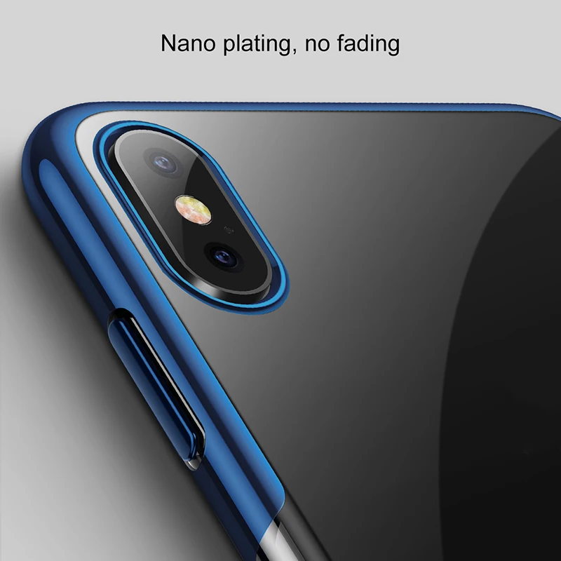 Чехол Baseus для iPhone Xs Max XR мягкий силиконовый чехол с покрытием 2018 Ультратонкий