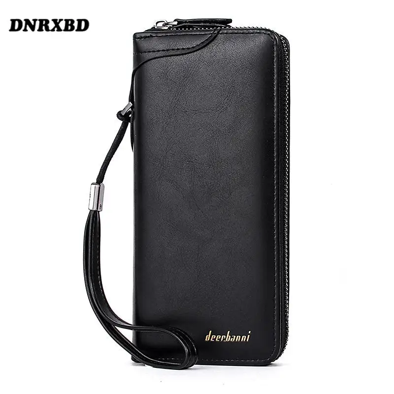 

Men Wallets Large Capacity Cell Phone Pocket Multifunction Clutch Bag Wallet Card Holder billeteras para hombre Business Wallet